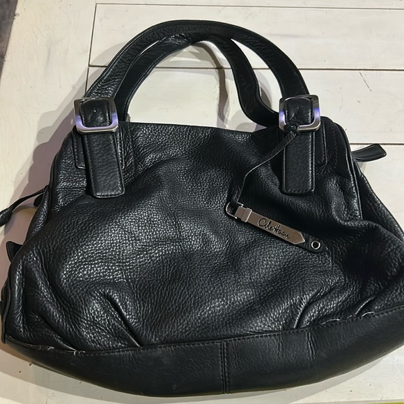 Cole Haan Handbags - Cole Haan Black Pebble Leather Hobo Satchel Bag w/ duster bag